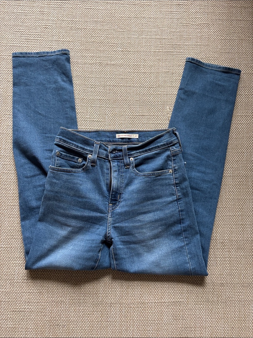 Levi's Medium Blue High-Rise Skinny Jeans
